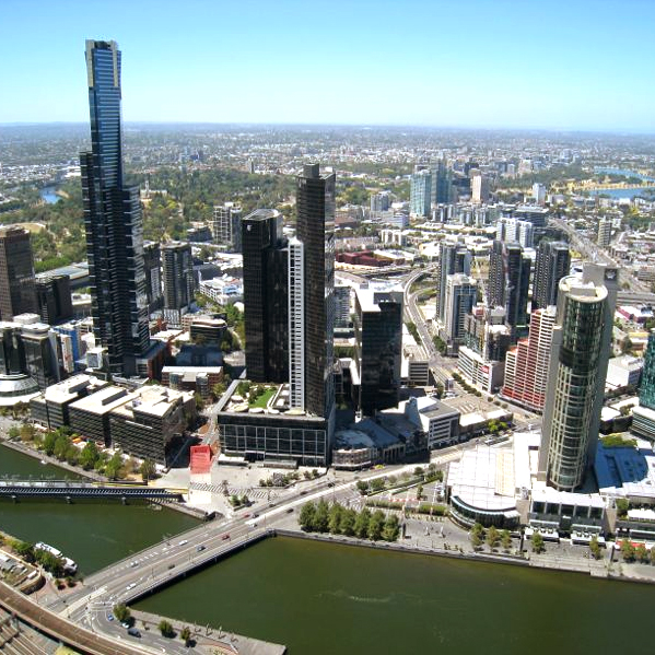 Melbourne from the Observation Deck. Love this city!